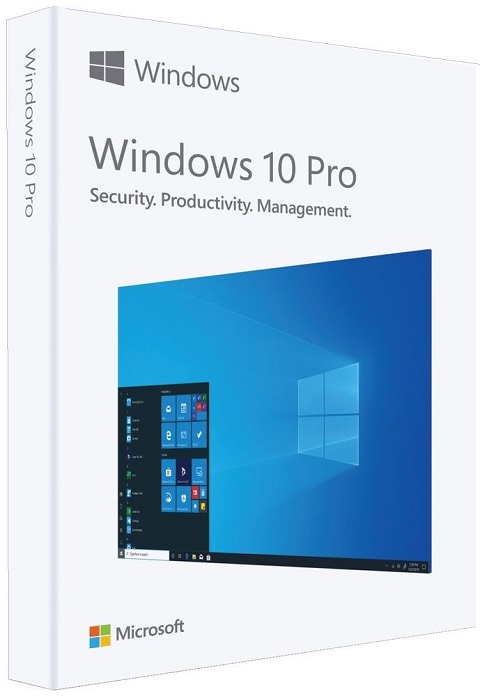 Windows 10 Pro cover poster box